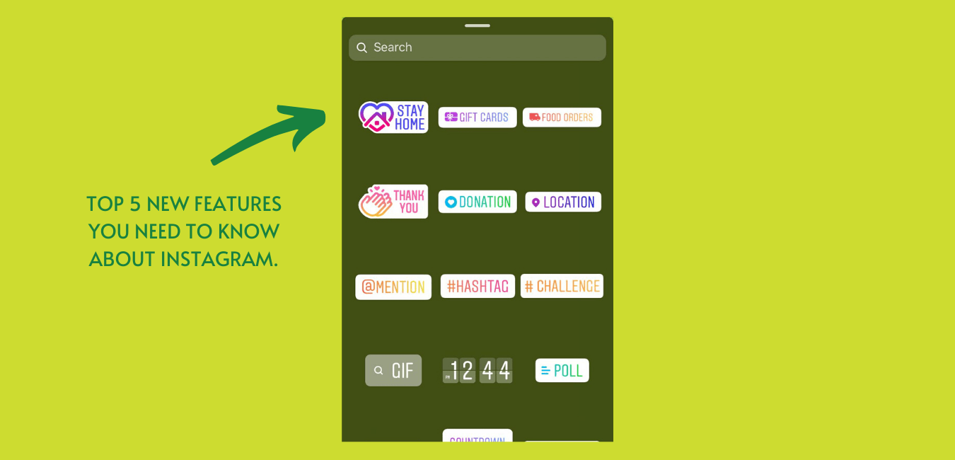 Instagram released five new features.